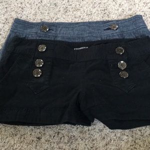 2 pair of express shorts